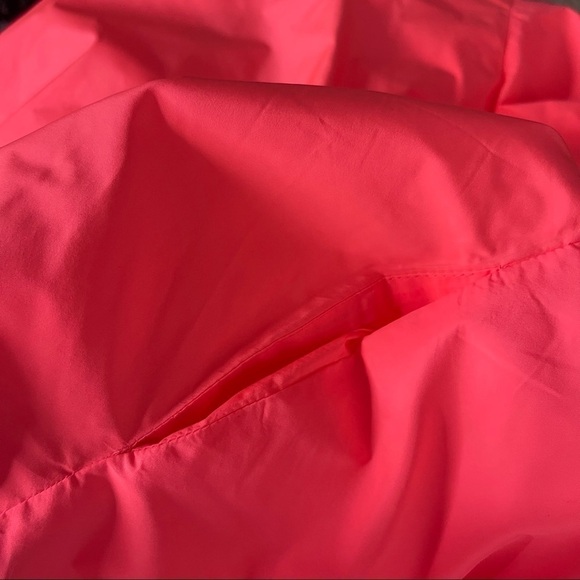 MAJE ATAFRE Neon Pink Shell Top Size 2 Parachute Retro Short Sleeve Casual - Picture 5 of 5